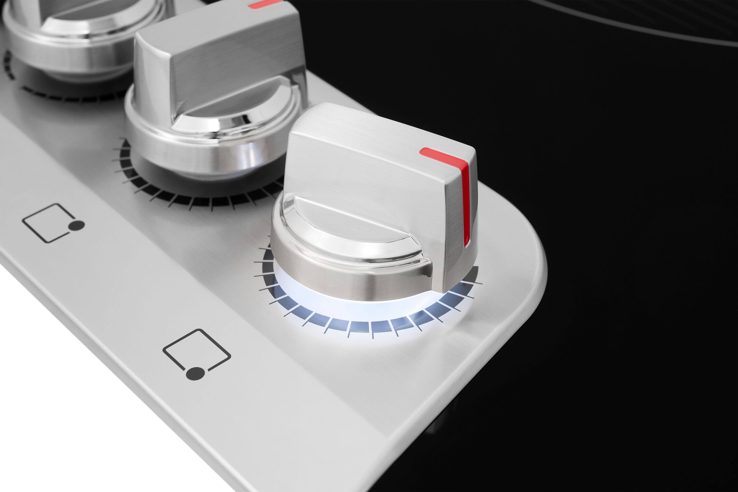 Alt View 6. Frigidaire - 30" Electric Cooktop - Stainless Steel.