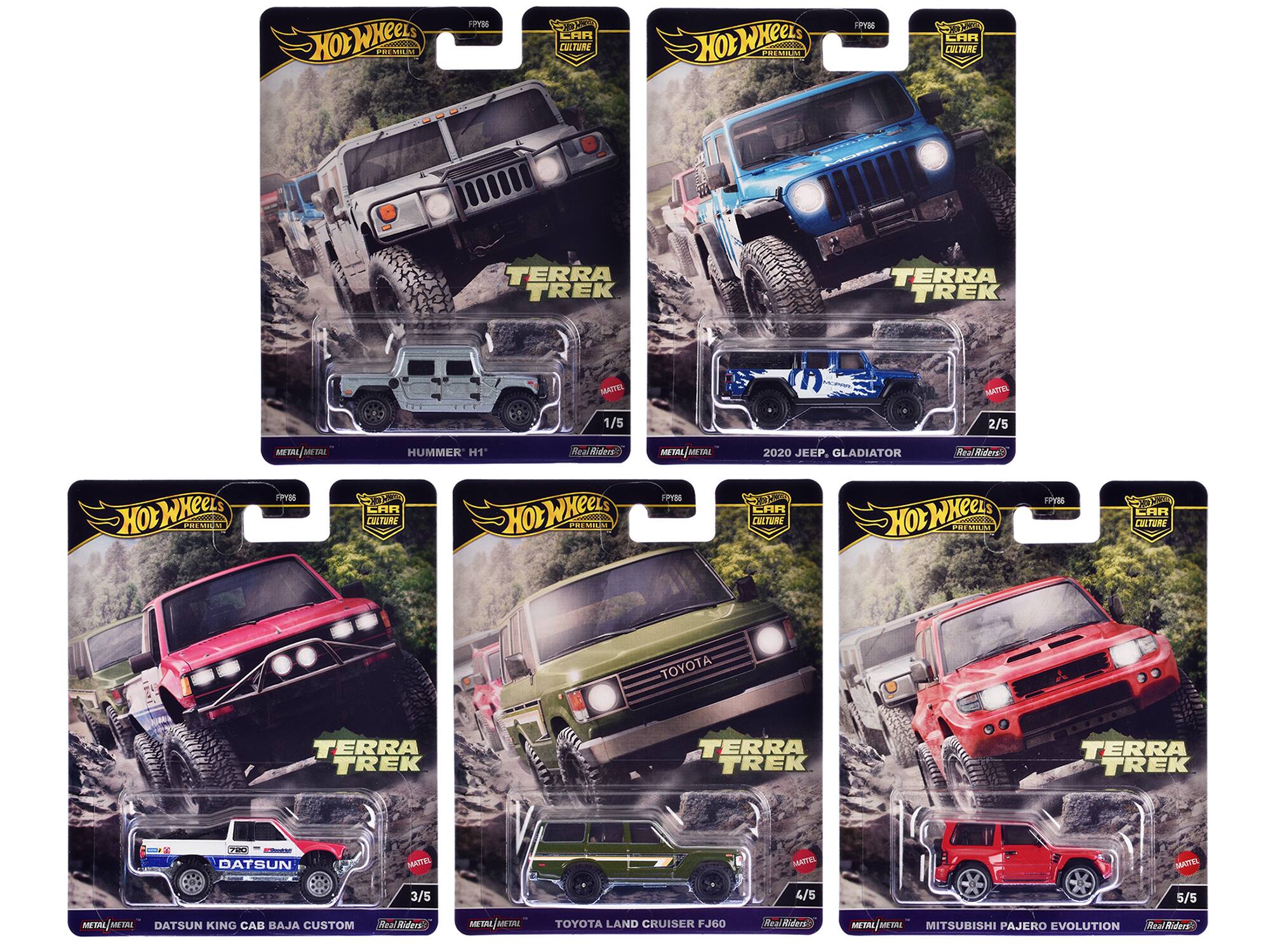 """Terra Trek"" 5 piece Set ""Car Culture"" 2024 Series C Diecast Model Cars by Hot Wheels" price history on PriceWatchPro