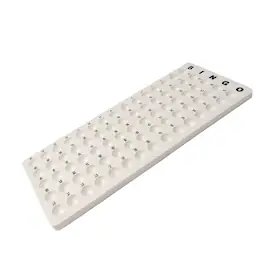 GSE Games & Sports Expert - Bingo Master Board for 7/8" Bingo Balls, Plastic Bingo Calling Board for Bingo Game (White)