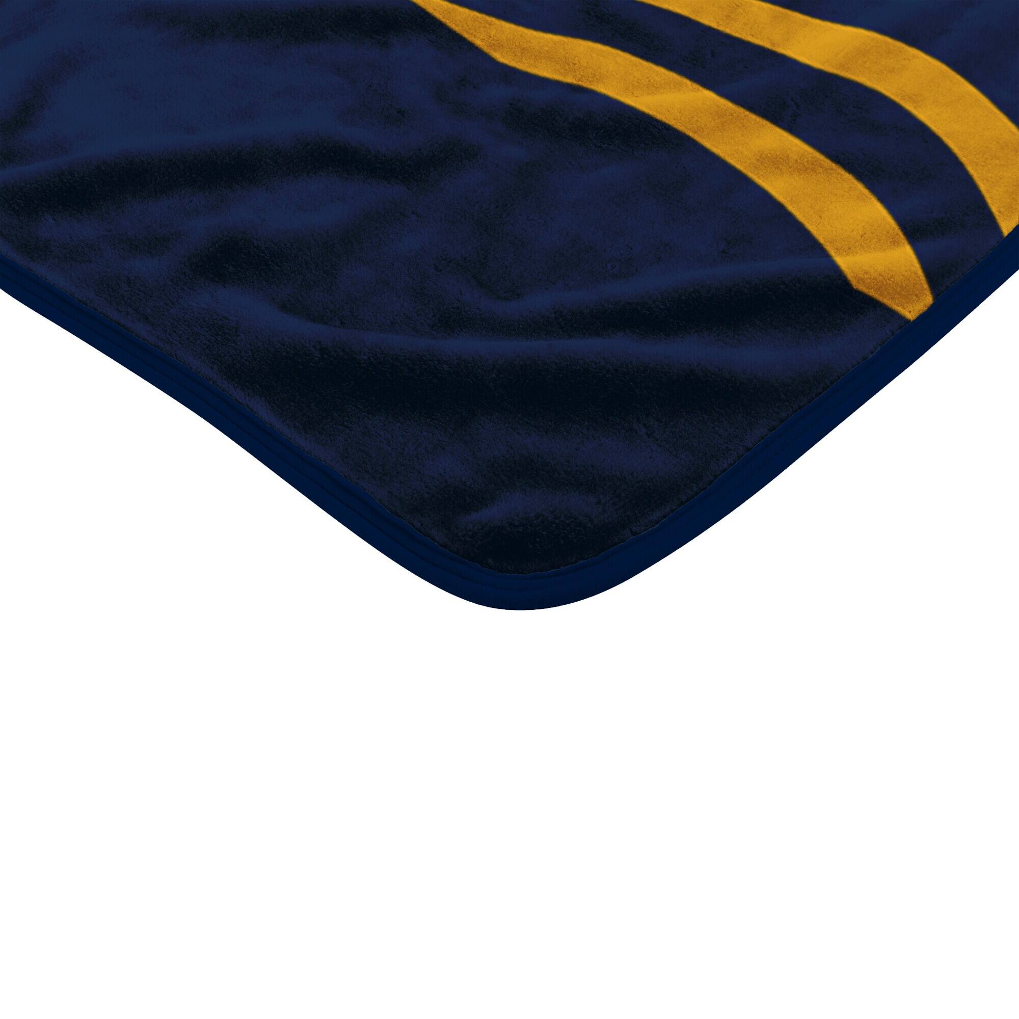 Alt View 1. Northwest - West Virginia Mountaineers 50" x 60" Digitize Raschel Throw Blanket - Navy.