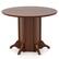 Alt View 6. Costway - 42" Wooden Kitchen Table Round Dining Table with Pedestal Base for 4-6 People - Brown.