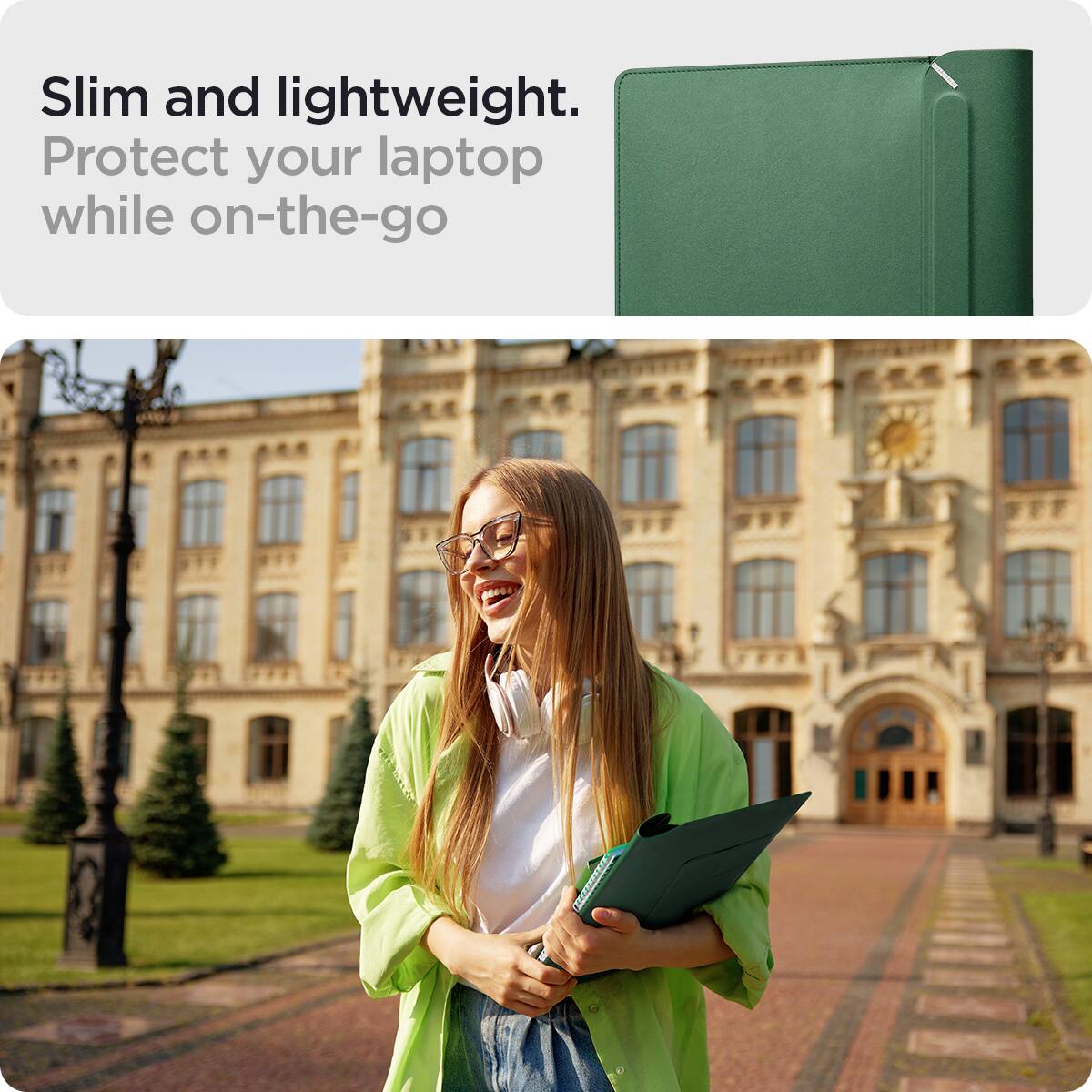 Slim and lightweight. Protect your laptop while on-the-go