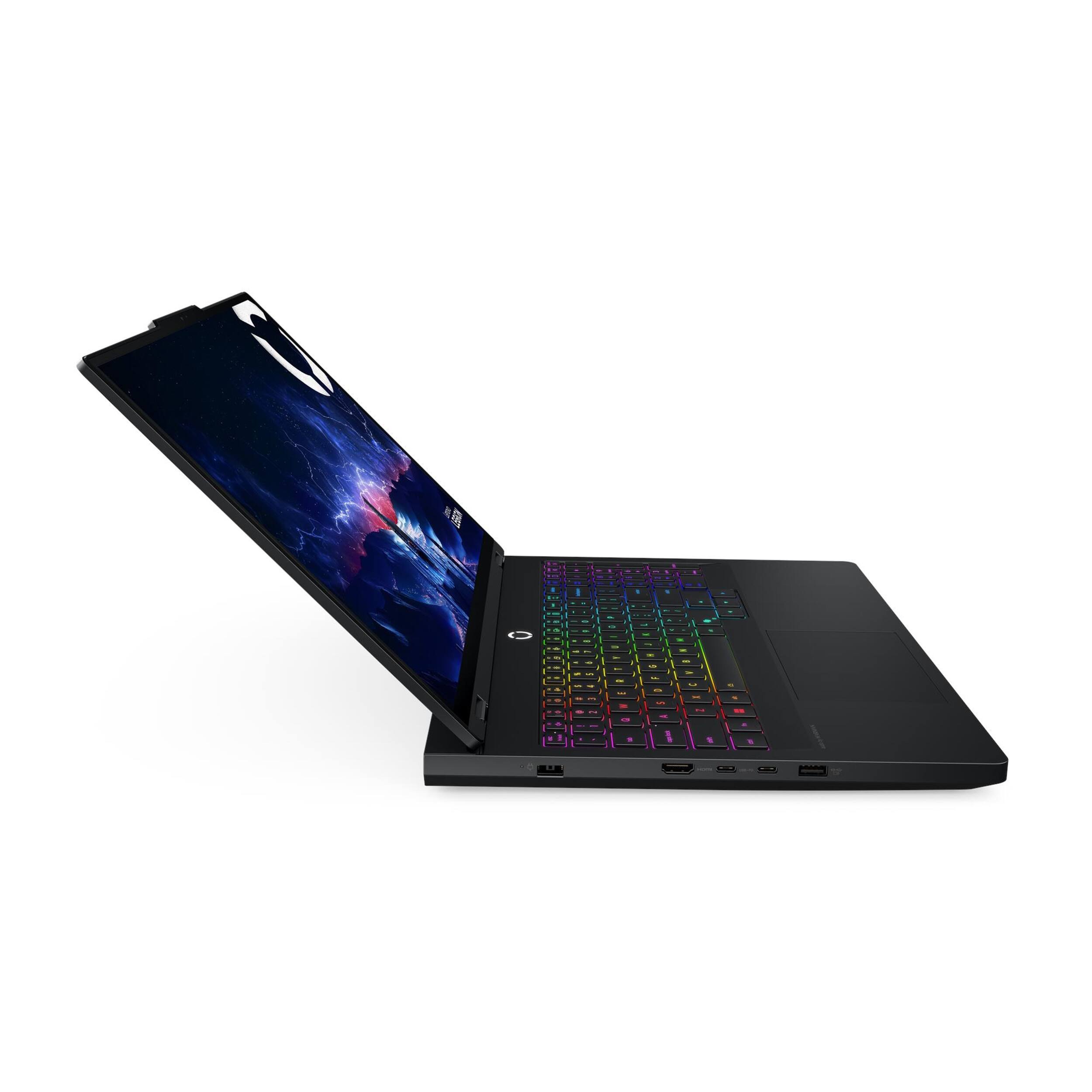 Alt View 3. Lenovo - Lenovo Legion Pro 5 16" Gaming Laptop,Intel Ultra 7 255HX (Beats i9-14900HX),64GB RAM,2TB SSD,RTX 5070,Win 11,Black - Eclipse Black.