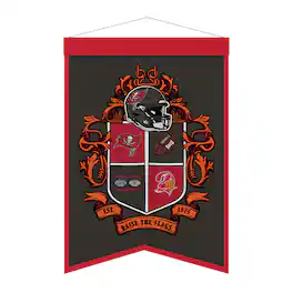 Sporticulture - Tampa Bay Buccaneers 15" x 22" Crest Banner - Multicolor