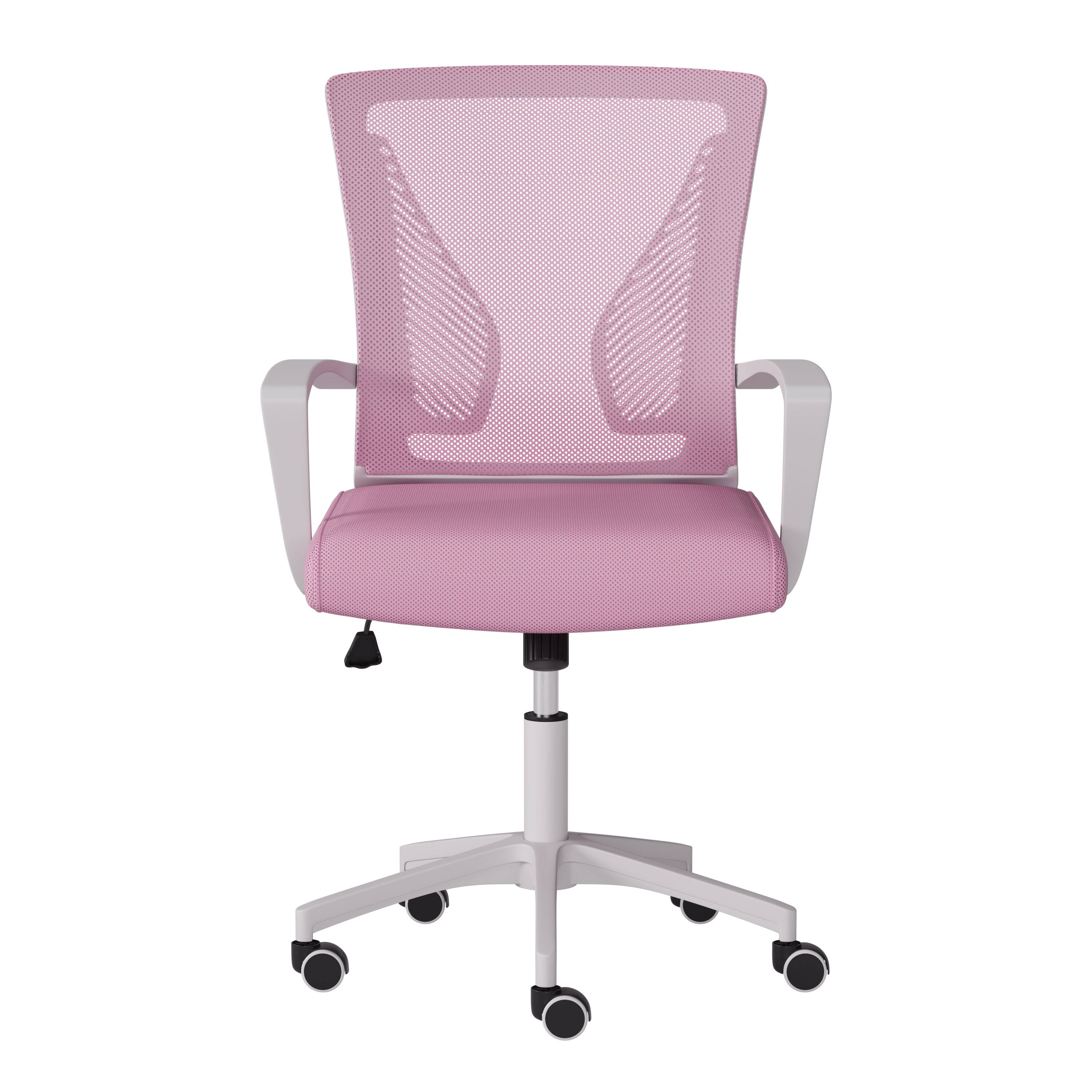 Front. CorLiving - Workspace Mesh Back Office Chair - Pink.