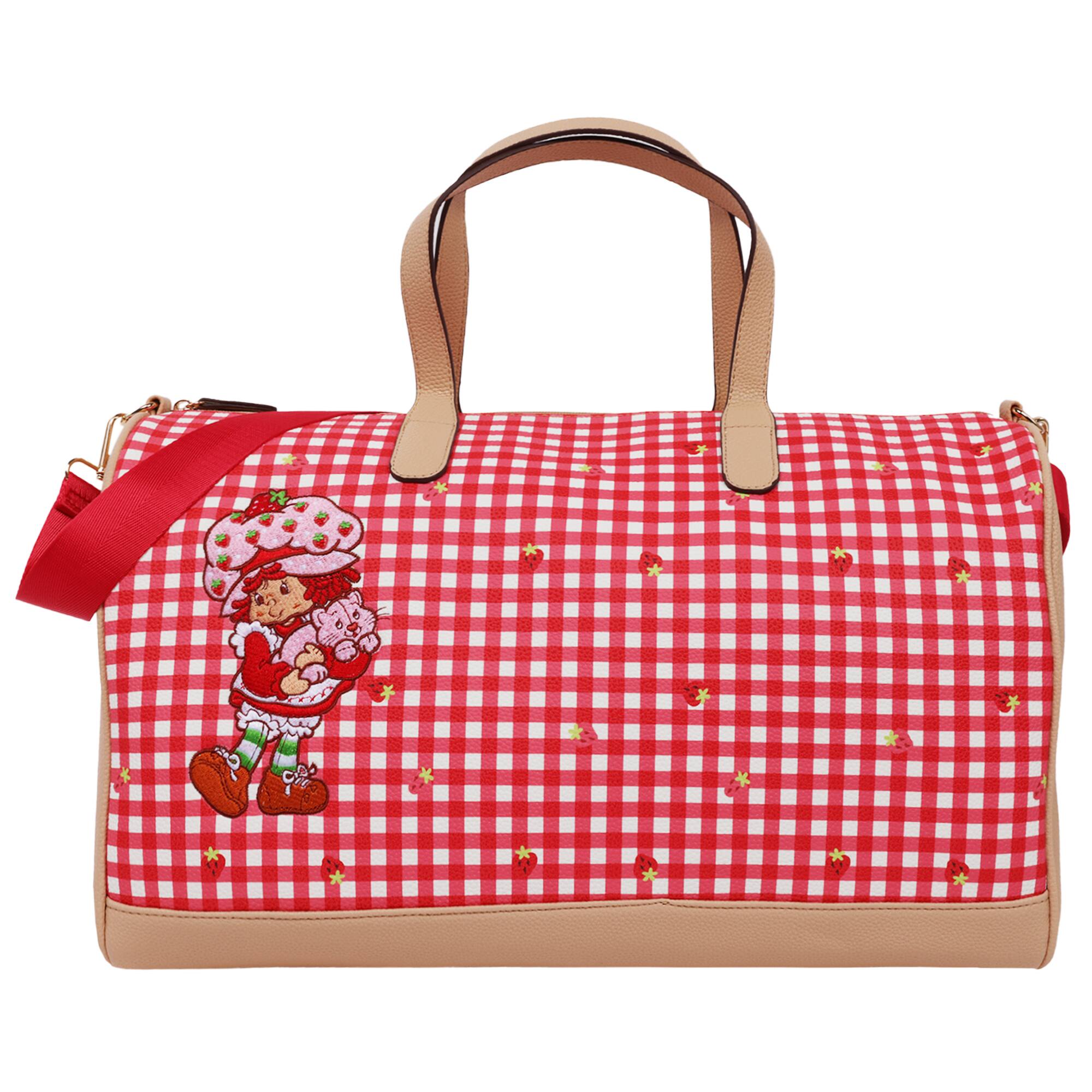 Concept One - Gingham Weekender Duffel Bag - Red