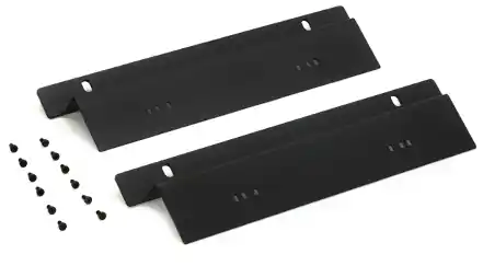 Front. Solid State Logic - UF8 Rack Kit, Custom Rack Ears for UF8 DAW Controller, Installs into Origin Console Center - Black.