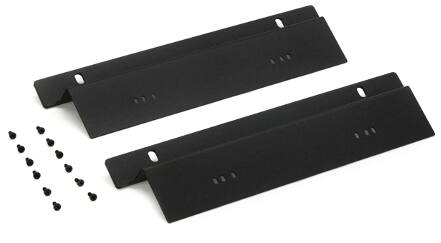 Front. Solid State Logic - UF8 Rack Kit, Custom Rack Ears for UF8 DAW Controller, Installs into Origin Console Center - Black.