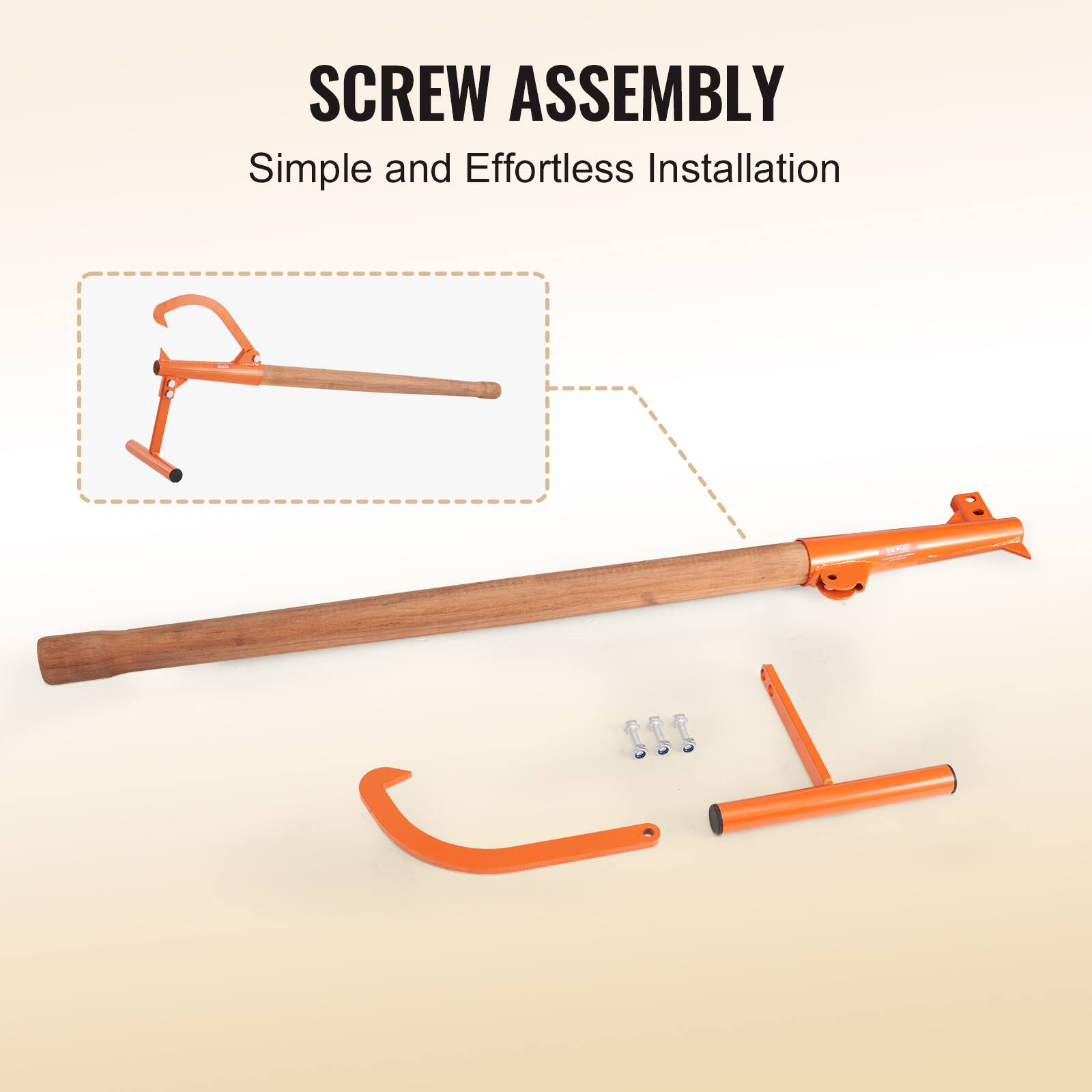 SCREW ASSEMBLY  
Simple and Effortless Installation