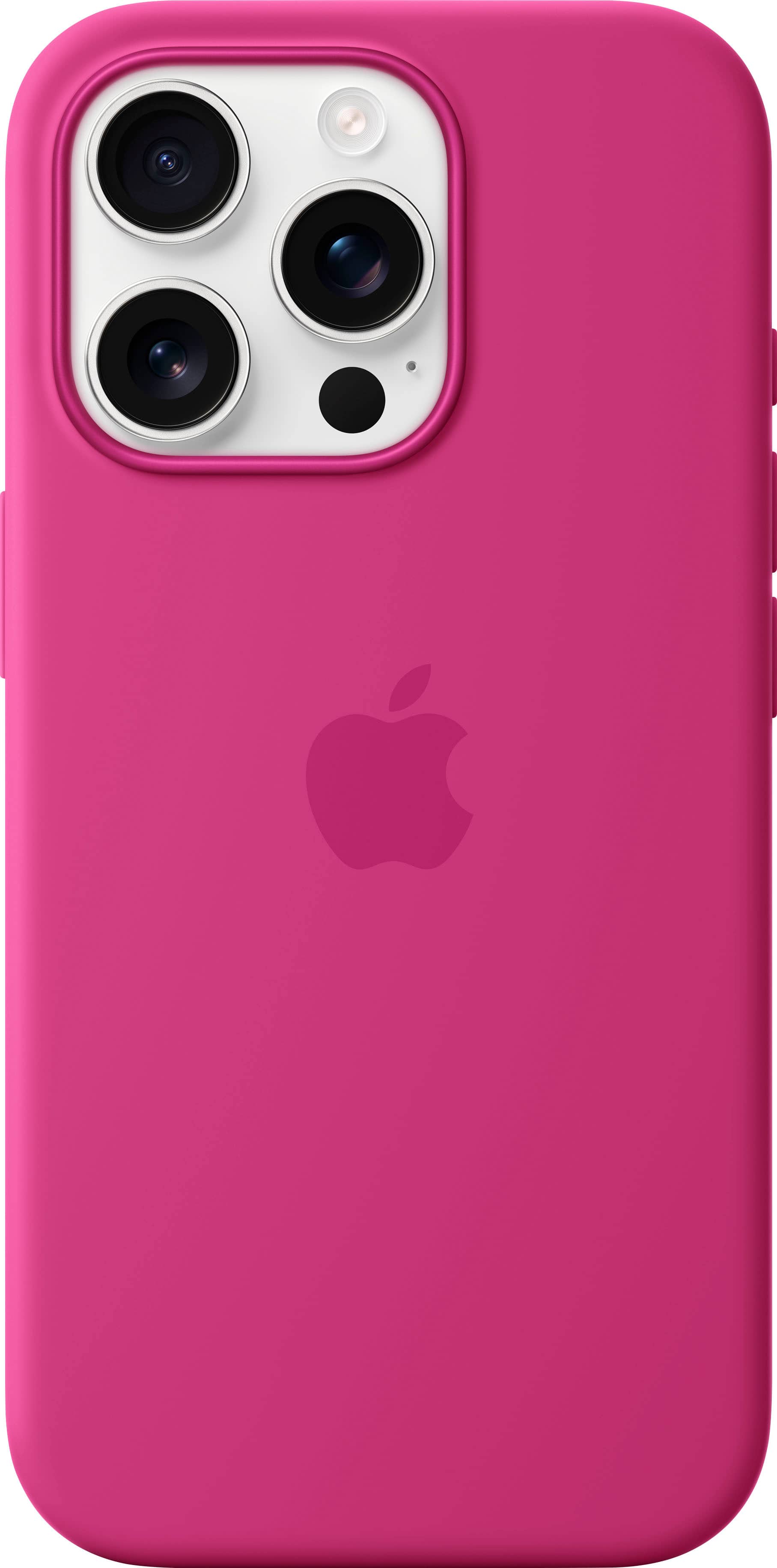 Alt View 12. Apple - iPhone 16 Pro Silicone Case with MagSafe - Fuchsia.