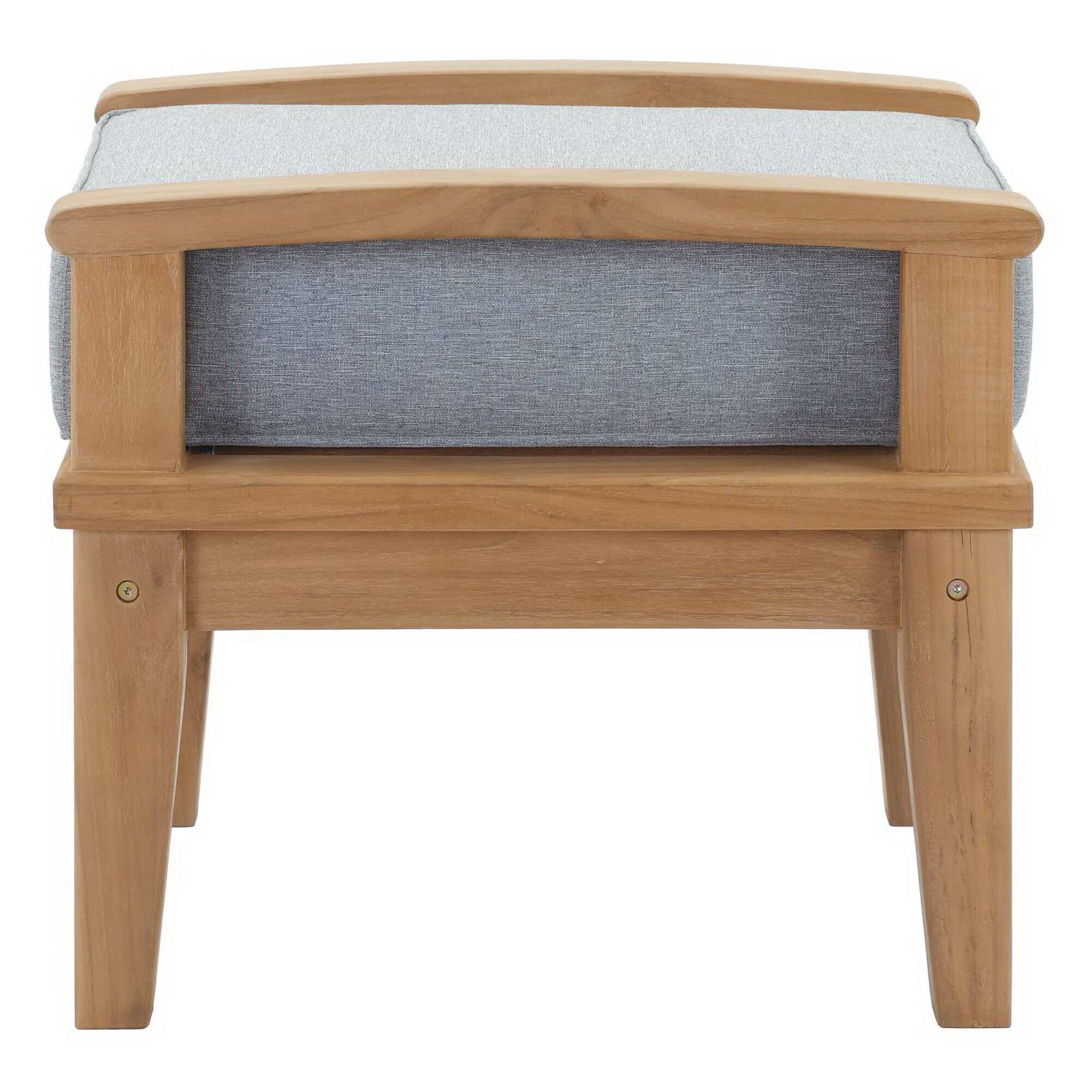 Alt View 2. Modway - Marina 4 Piece Outdoor Patio Teak Set by Modway - Natural Gray.