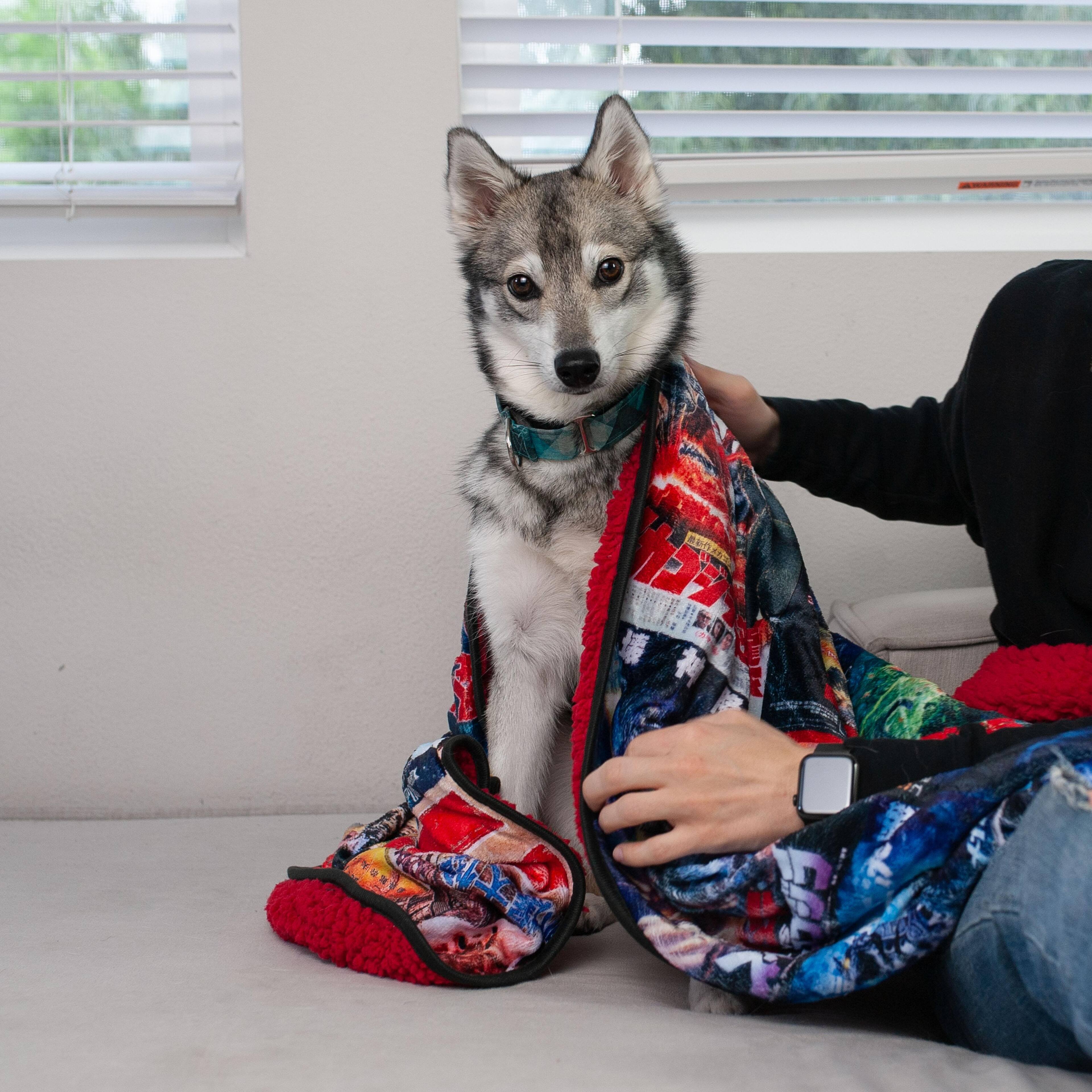 Alt View 4. Surreal Entertainment - Godzilla Movie Poster Oversized Fleece Throw Blanket | 76 x 54 Inches - Red.