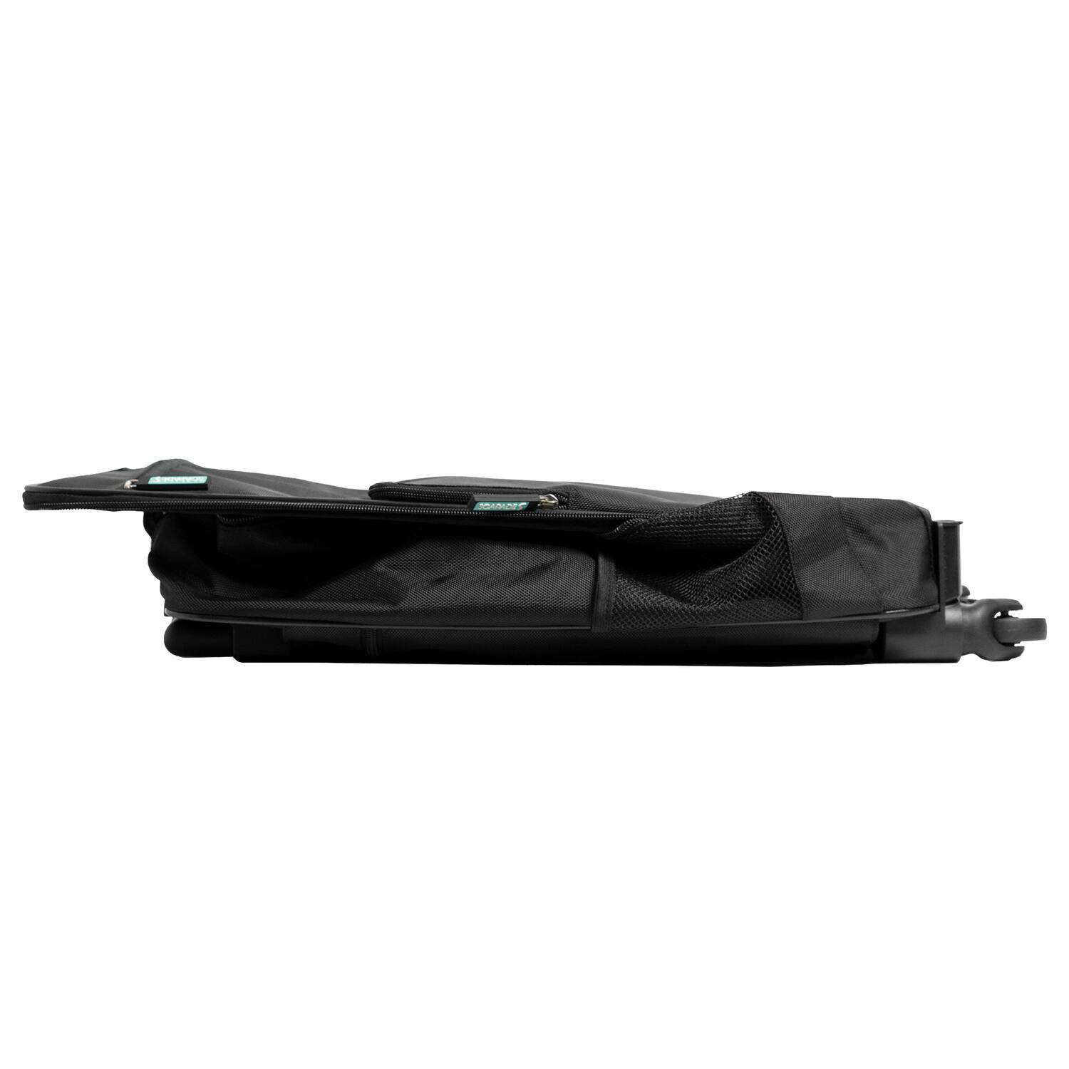 Alt View 8. Scapade - AirSlim 4-Wheel Super-Lightweight Collapsible Carry-on Suitcase - Black.