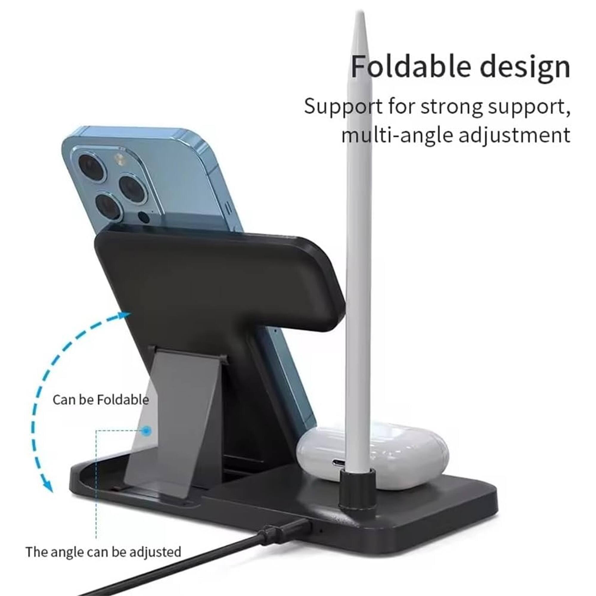 Foldable design  
Support for strong support, multi-angle adjustment  
Can be Foldable  
The angle can be adjusted
