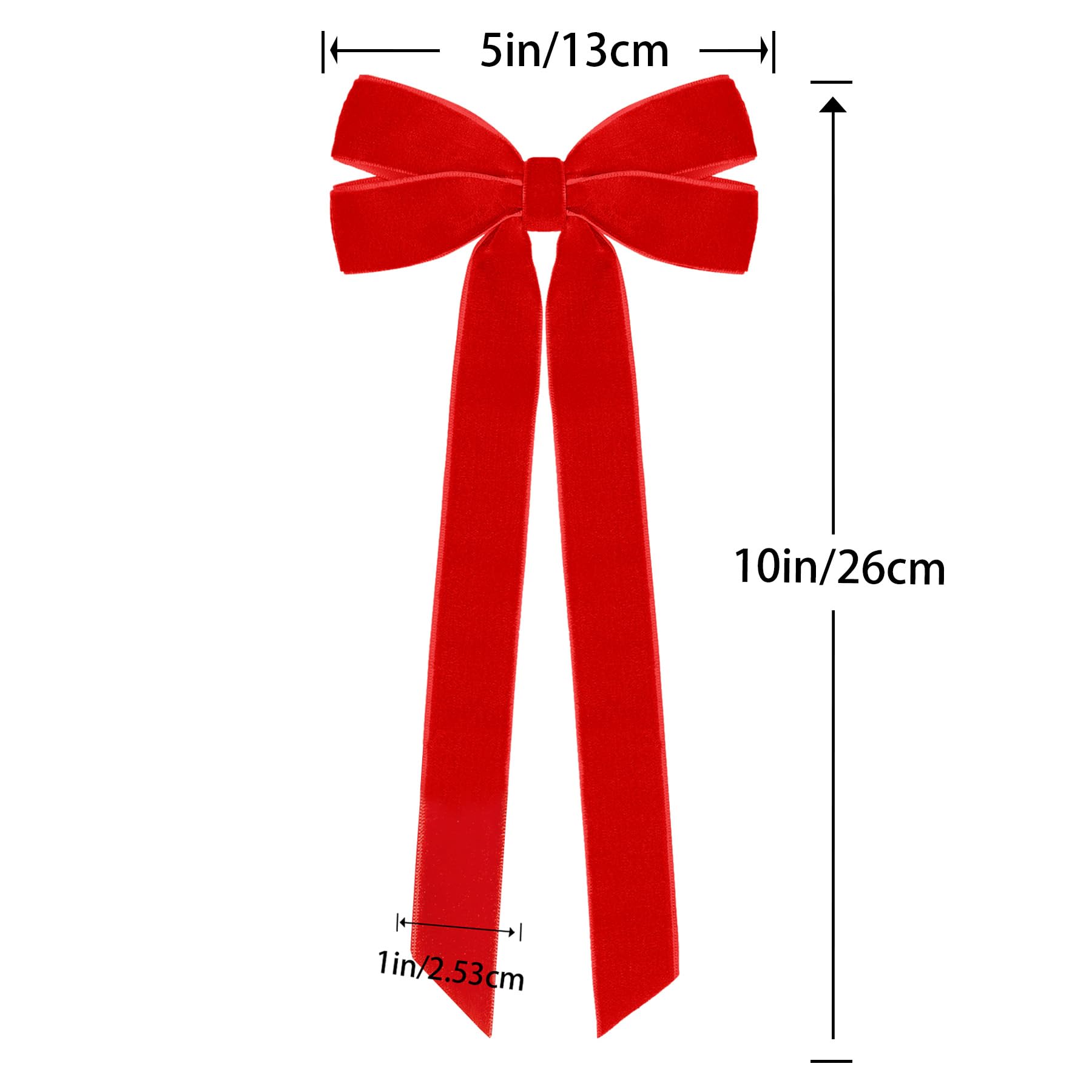 5in/13cm  
10in/26cm  
1in/2.53cm