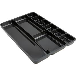 Lorell - Drawer Tray Organizer 9 Compartment(s) 1.25" Height x 14" Width x 9.38" Depth 1 Each - Black