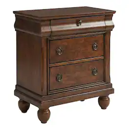 Starlight Canyon Home - Nightstand with Traditional Style and Ample Storage - Rustic Cherry