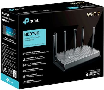 TP Link Archer BE9700 Tri Band Wi Fi 7 Router Black - Best Buy TP Link Archer BE9700 Tri Band Wi Fi 7 Router Black - Best Buy