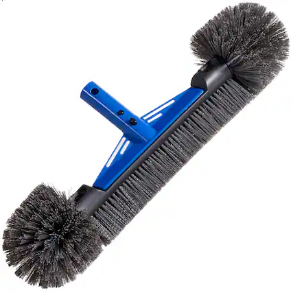 Front. Best Choice Products - Best Choice Products 20" Heavy-Duty Pool Brush Head with Reinforced Aluminum Bracket Wall & Floor Cleaner (Head Only) - Blue.
