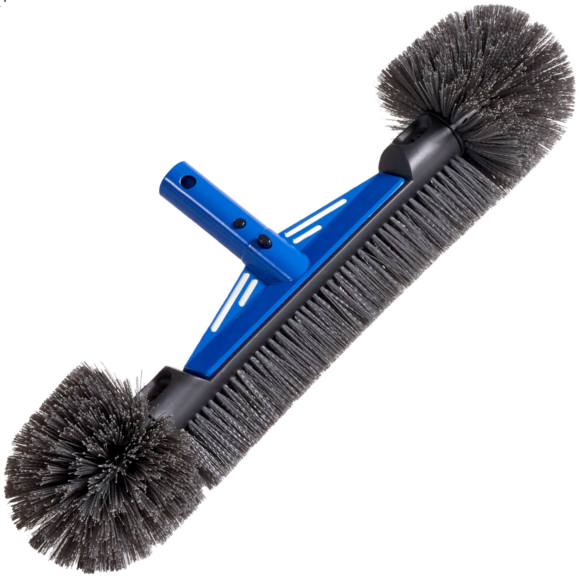 Front. Best Choice Products - Best Choice Products 20" Heavy-Duty Pool Brush Head with Reinforced Aluminum Bracket  Wall & Floor Cleaner (Head Only) - Blue.