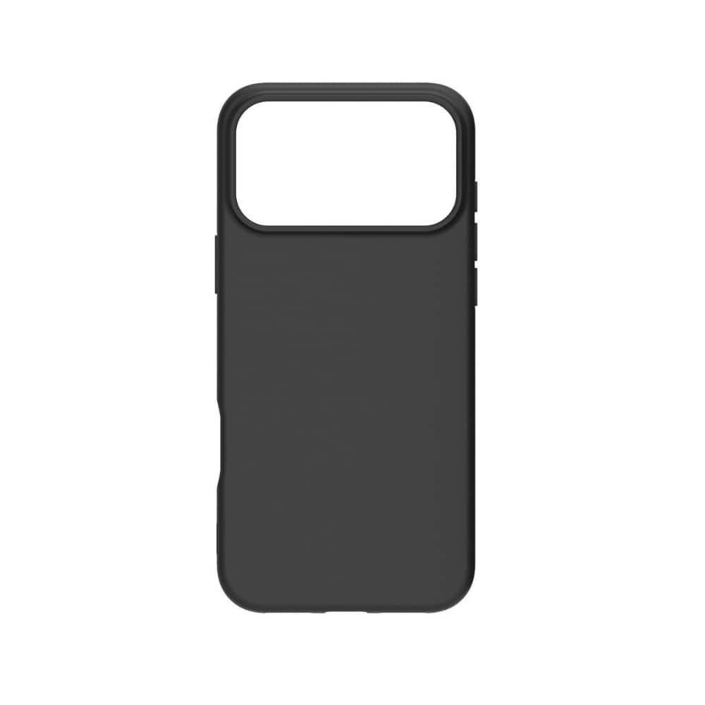 Qixxronics - for iPhone 17 Pro Silicone Case Shockproof Slim Design Phone Case Cover - Black