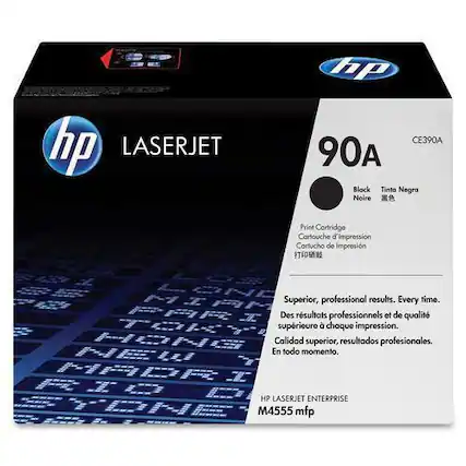 Front. HP - 90A Toner Cartridge - Black.