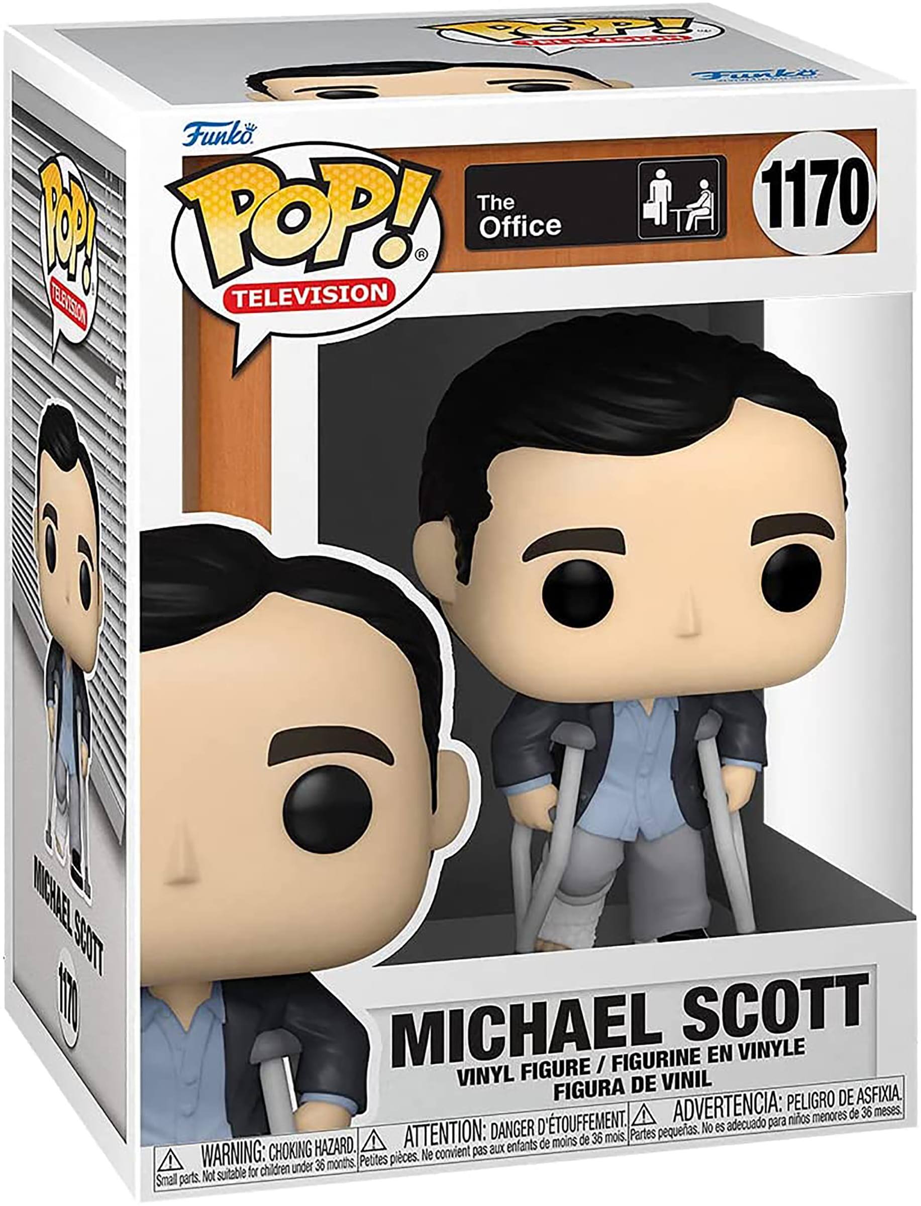 **Funko POP! Television**

**The Office**

**1170**

**Michael Scott**

**Vinyl Figure / Figurine en Vinyle / Figura de Vinil**

**Warning: Choking Hazard. Small parts. Not suitable for children under 36 months.**

**Attention: Danger d'étouffement. Petites pièces. Ne convient pas aux enfants de moins de 36 mois.**

**Advertencia: Peligro de asfixia. Pequeñas piezas. No es adecuado para niños menores de 36 meses.**
