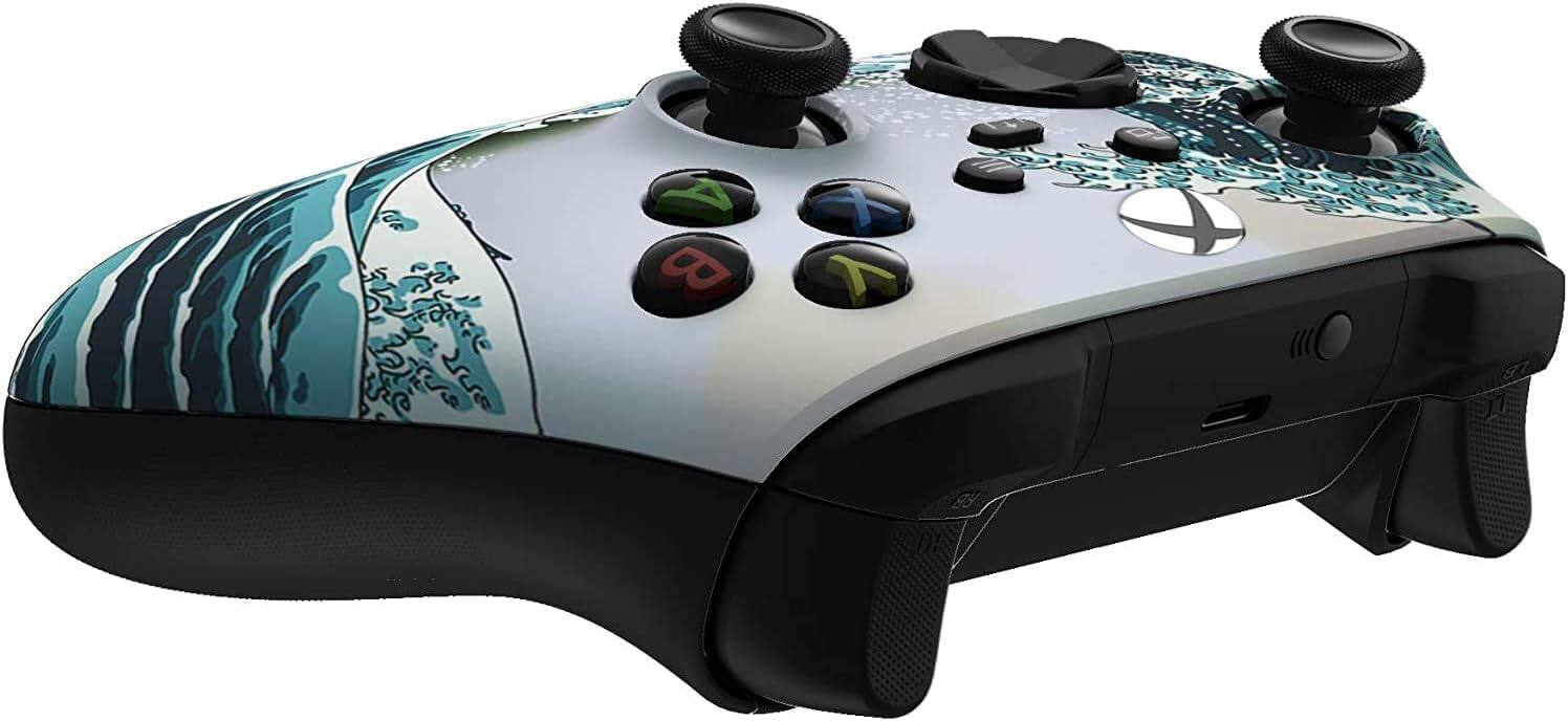 Back. Custom Controllerzz - Custom Wireless Controller for Xbox Series X|S, Xbox One, & PC - Waves.