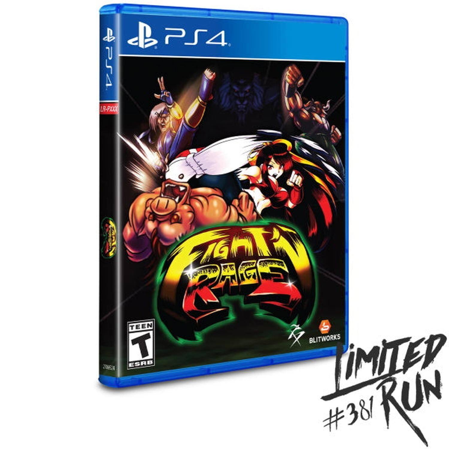 PS4 LR-PXXX  
FIGHT RAGE  
TEEN  
BLITWORKS  
LIMITED RUN #381 - T (Teen 13+)