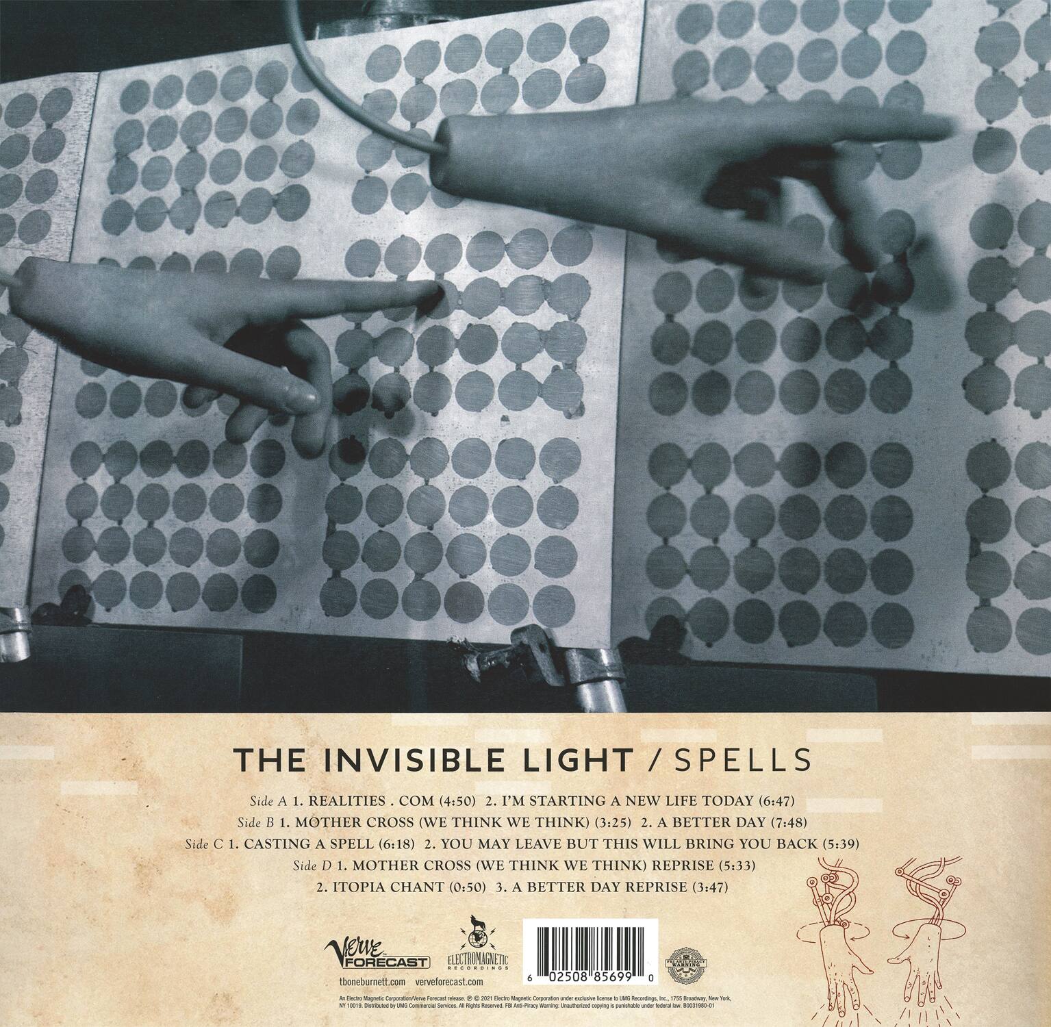 Back. The Invisible Light: Spells [LP].