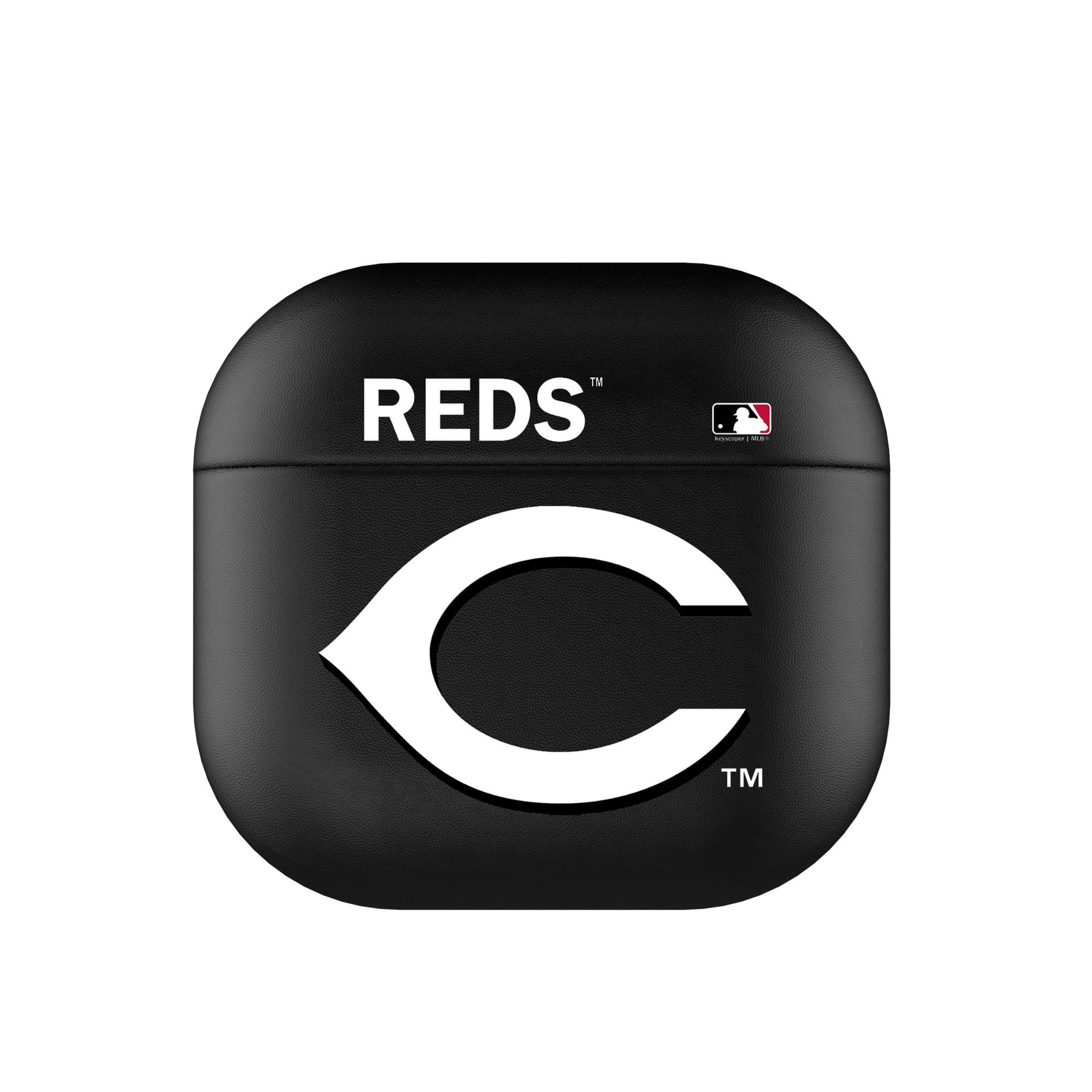 Keyscaper - Cincinnati Reds Cincinnati Reds Insignia AirPods 4th Generation Case Cover - No Size - Black