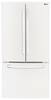 LG - 23.6 Cu. Ft. French Door Refrigerator - White-Front_Standard