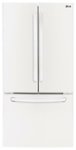 Front Zoom. LG - 23.6 Cu. Ft. French Door Refrigerator - White.