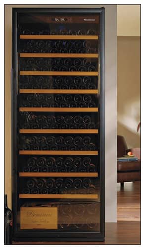 Front Standard. Wine Enthusiast - 300-Bottle Wine Cellar - Black.