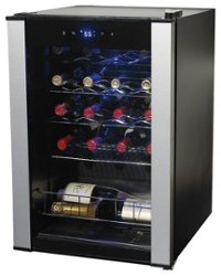 Wine Enthusiast - Evolution Series 20-Bottle Wine Refrigerator - Black - Front_Zoom