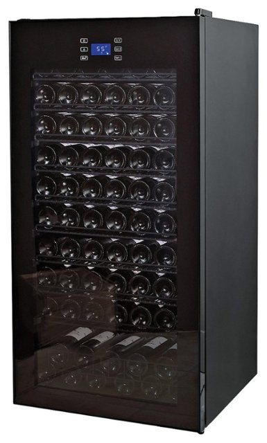 Front Zoom. Wine Enthusiast - 92-Bottle Wine Cellar - Black.