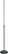 Front Standard. Tour Grade - Round Base Microphone Stand - Black.