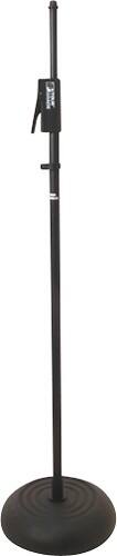 Front Standard. Tour Grade - Round Base Microphone Stand with Quick Release Clutch - Black.