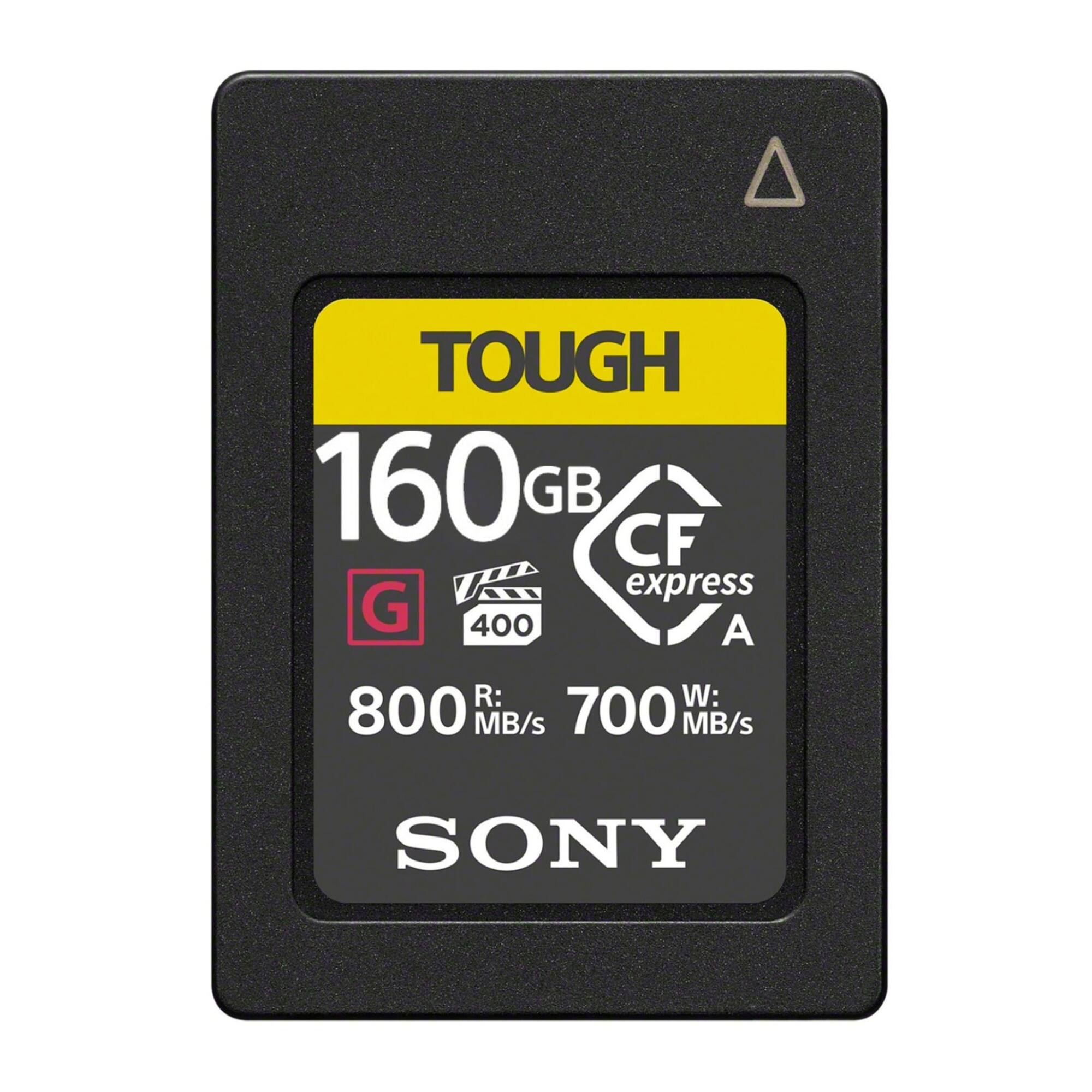 TOUGH  
160 GB  
CF express A  
G 400  
800 MB/s R:  
700 MB/s W:  
SONY