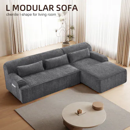 L MODULAR SOFA
chenille L-shape for living room