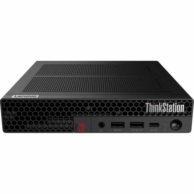 Lenovo - ThinkStation P3 30H00073US Workstation - 1 Core i5 14th Gen i5-14500 - vPro Technology - 16 GB - 512 GB SSD - Black