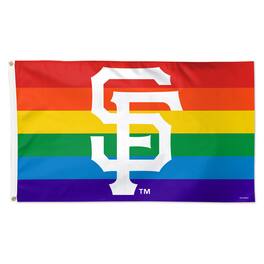 WinCraft - San Francisco Giants 3' x 5' Single-Sided Deluxe Team Pride Flag - Multicolor