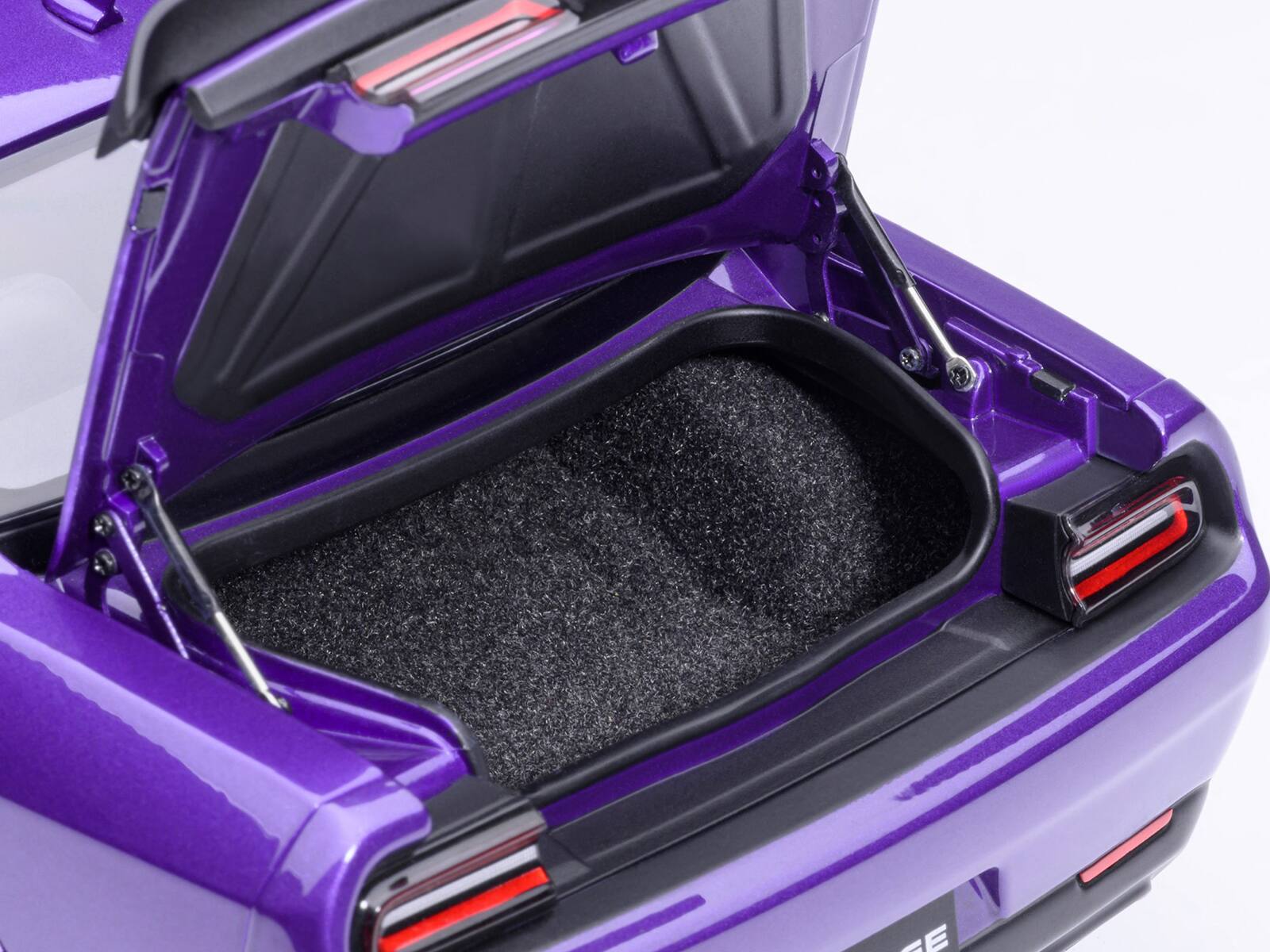 Alt View 6. Autoart - 2023 Dodge Challenger SRT Super Stock Plum Crazy Purple 1/18 Model Car by Autoart.