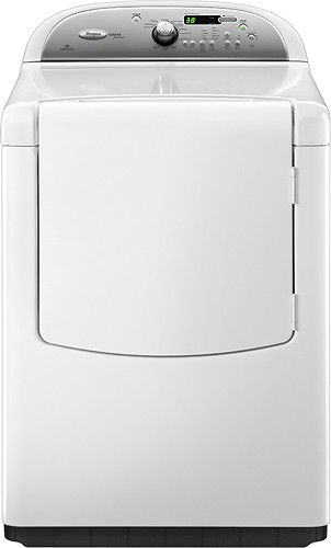 Whirlpool - Clearance Cabrio 7.6 Cu. Ft. 9-Cycle Electric Dryer - White