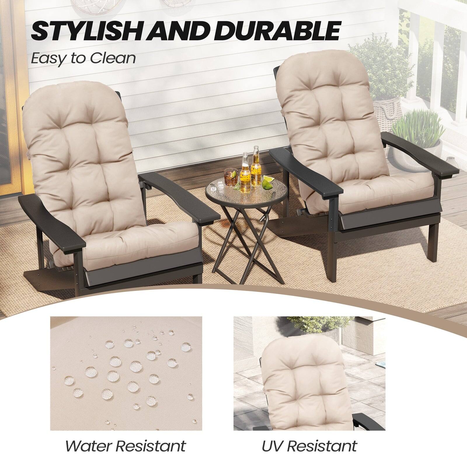 STYLISH AND DURABLE  
Easy to Clean  

Water Resistant  
UV Resistant