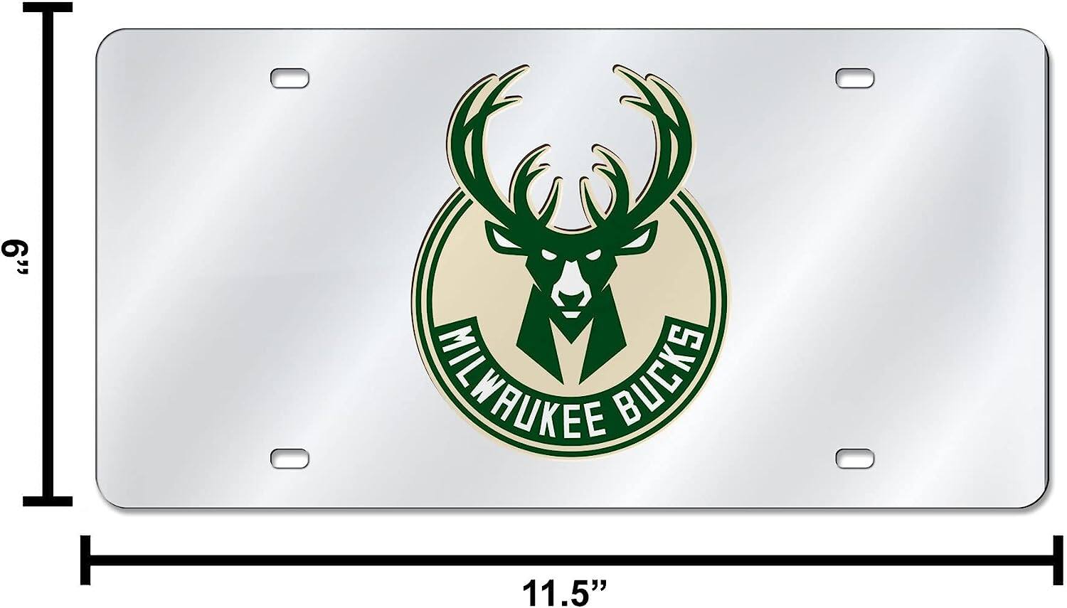 6" x 11.5"  
Milwaukee Bucks