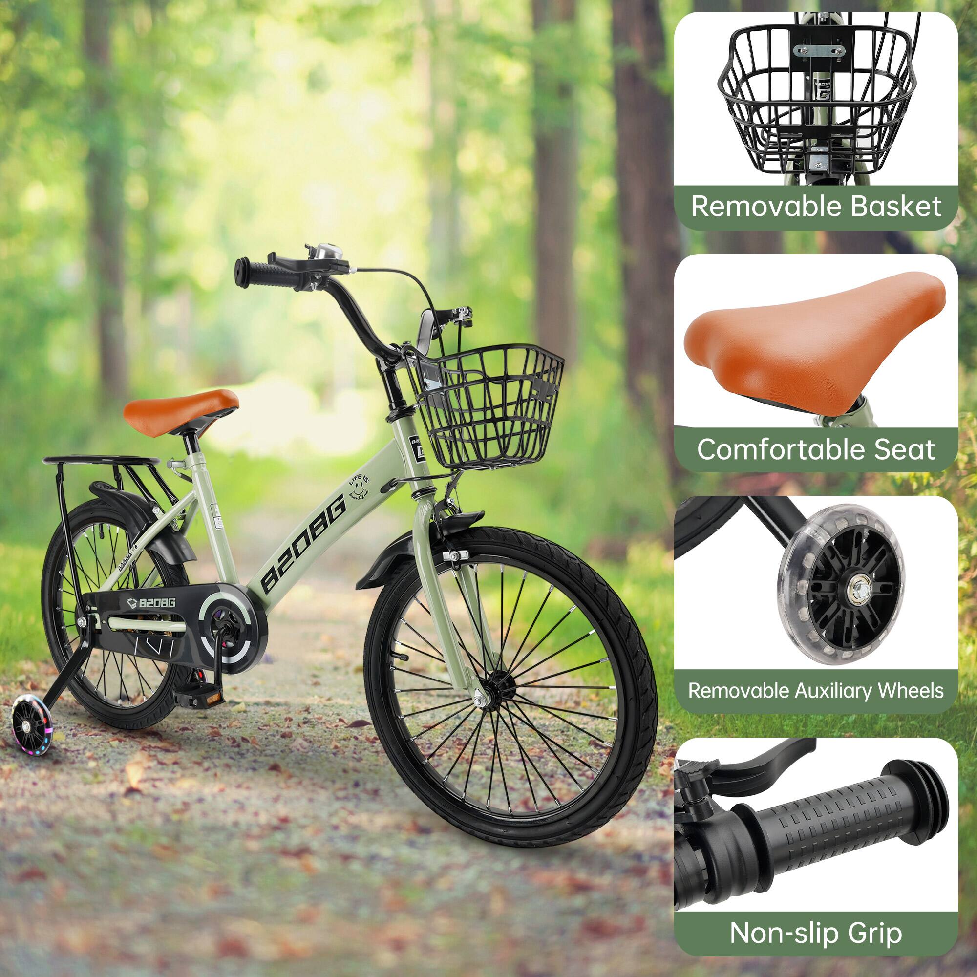 - Removable Basket
- Comfortable Seat
- Removable Auxiliary Wheels
- Non-slip Grip