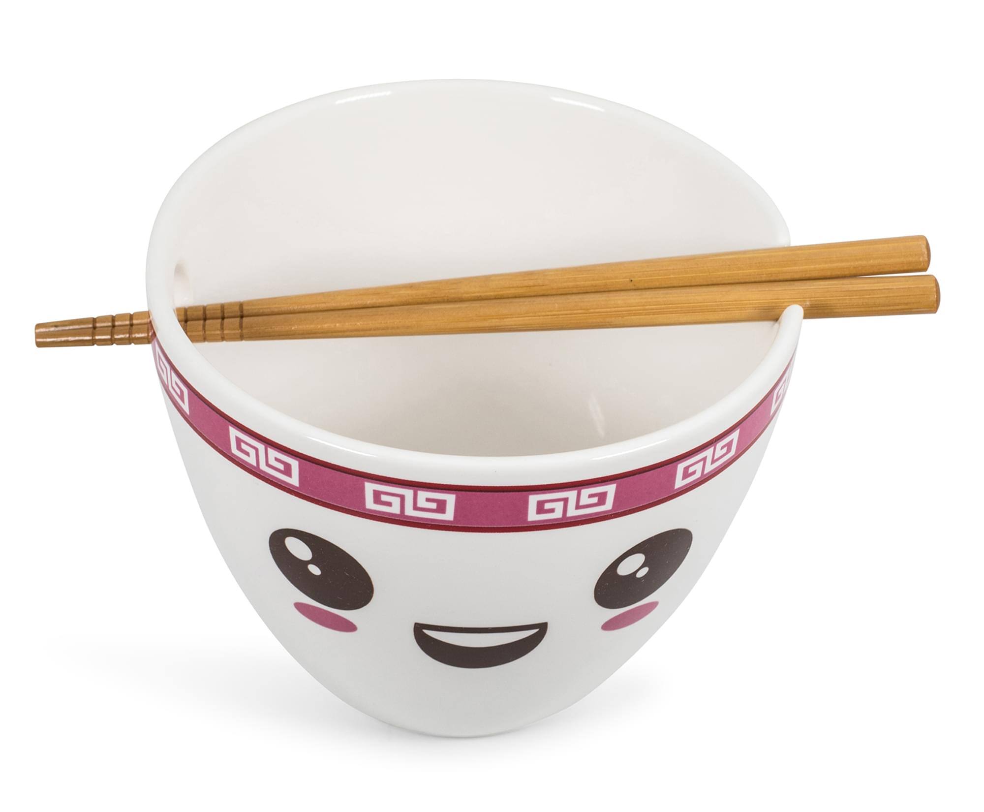 Alt View 1. Toynk - Miso Hungry Japanese Dinnerware Set | 16-Ounce Ramen Bowl and Chopsticks - White.