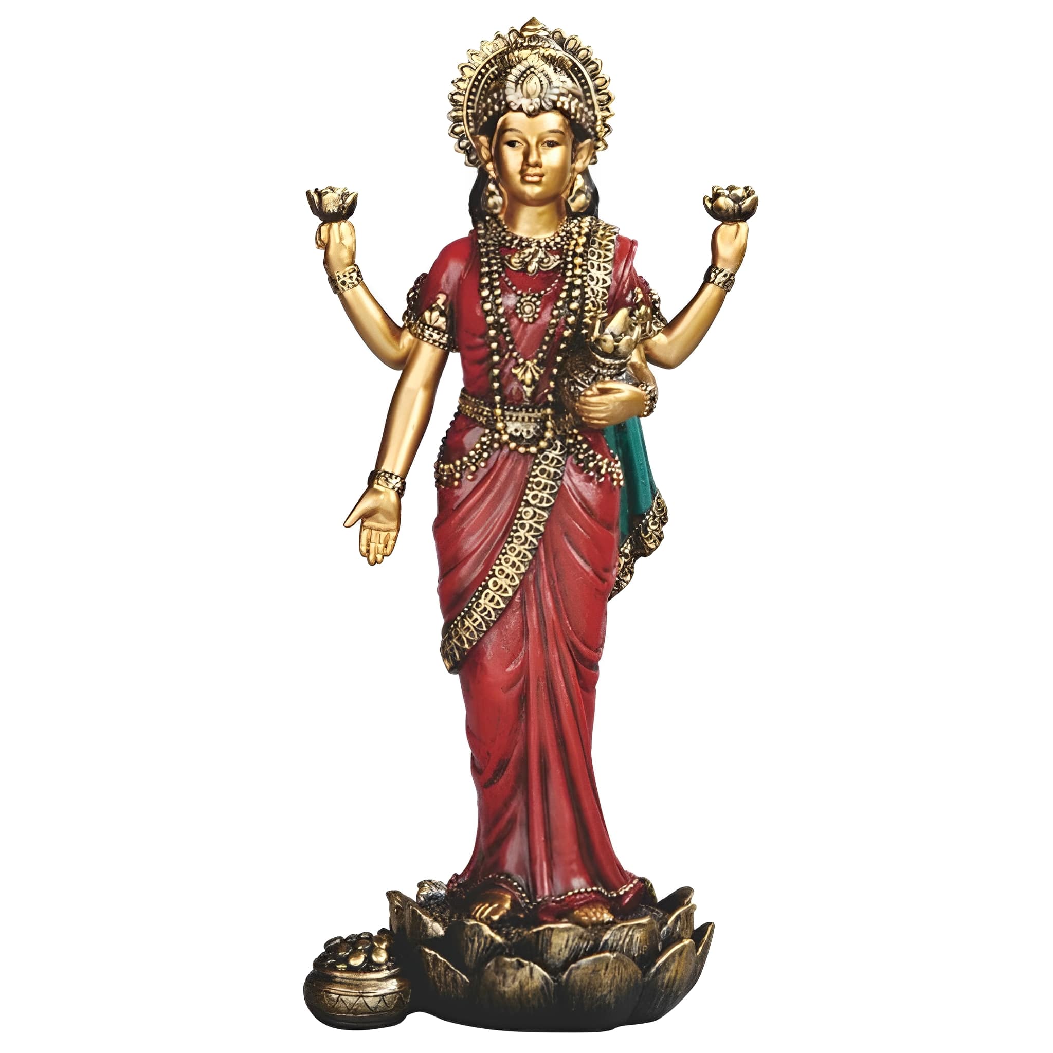 FC Design - 8"H Hindu Gooddess Krishna Figurine Statue Desk Tabletop Home Decor Gift - Multi-Color