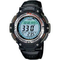 Casio - Men's Digital Compass Twin Sensor Sport Watch - Green - Front_Zoom